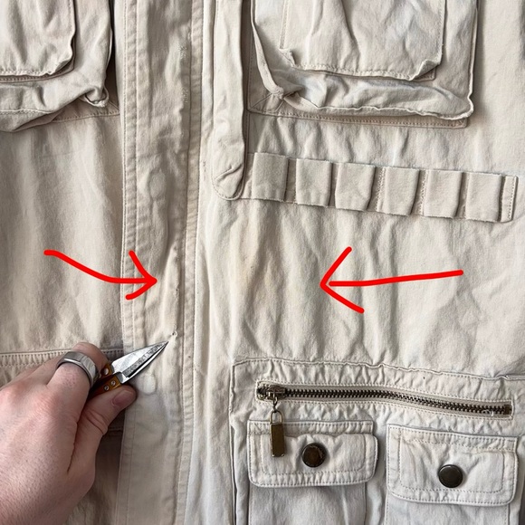 Ralph Lauren Black Label Cargo Jacket Women’s 8 M Safari Paratrooper Military - Picture 10 of 16